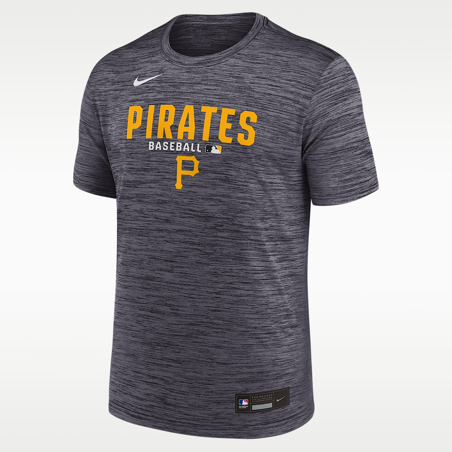 【MVB・パイレーツ】NIKE DRI-FIT Tシャツ Lサイズ ブラック Pittsburgh Pirates Authentic Collection Men's Nike Dri-FIT MLB T